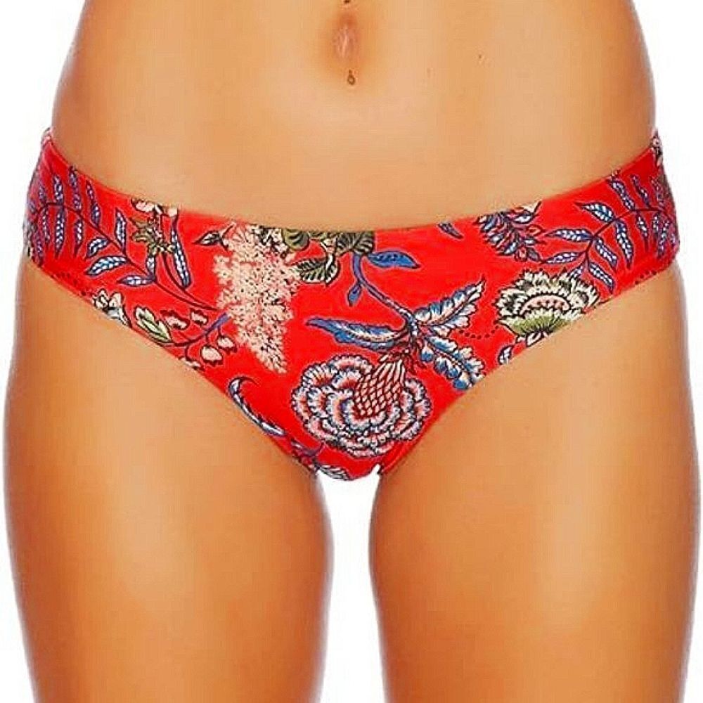 NWT Ella Moss Women Retro Swimsuit Floral Romance Mid-Rise Bikini Bottom Medium